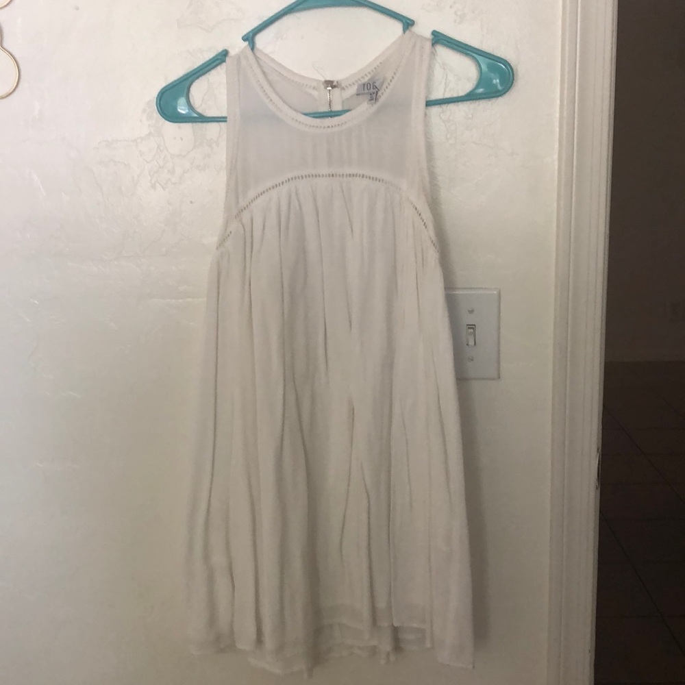 White dress with eyelit detailing!!